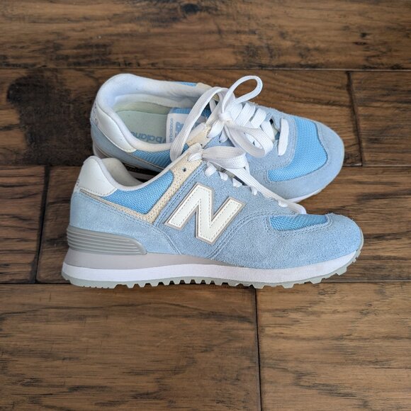 New Balance 574 sneakers light blue size 7 - Picture 4 of 15